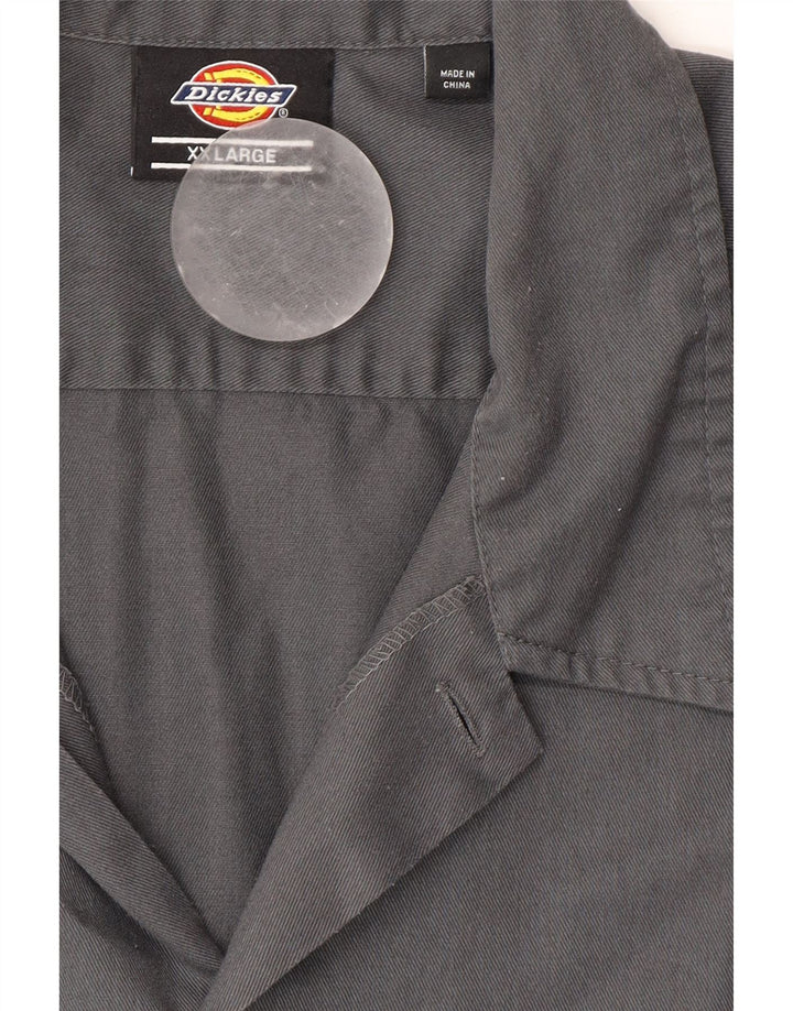 Camisa masculina de manga curta DICKIES 2XL algodão cinza