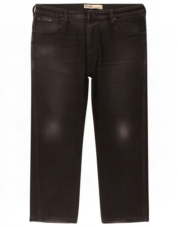Wrangler Mens Straight Jeans W40 L27 Algodão Preto