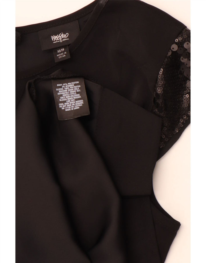 Vestido feminino MOSSIMO UK 6 XS poliéster preto