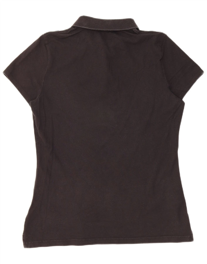 Camisa polo feminina Tommy Hilfiger UK 14 grande preta