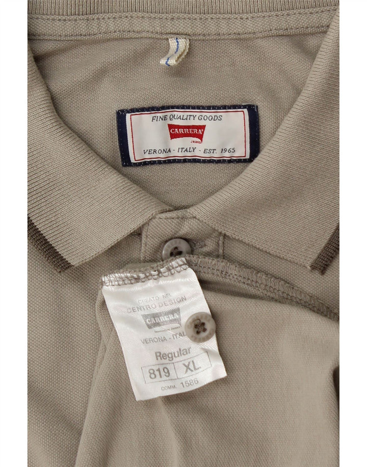 Camisa polo masculina CARRERA XL cinza algodão