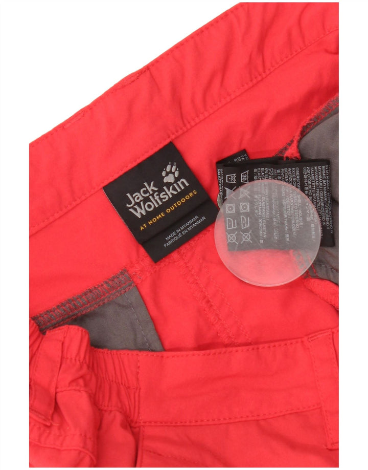 Shorts Chino feminino Jack Wolfskin W34 grande poliamida vermelha