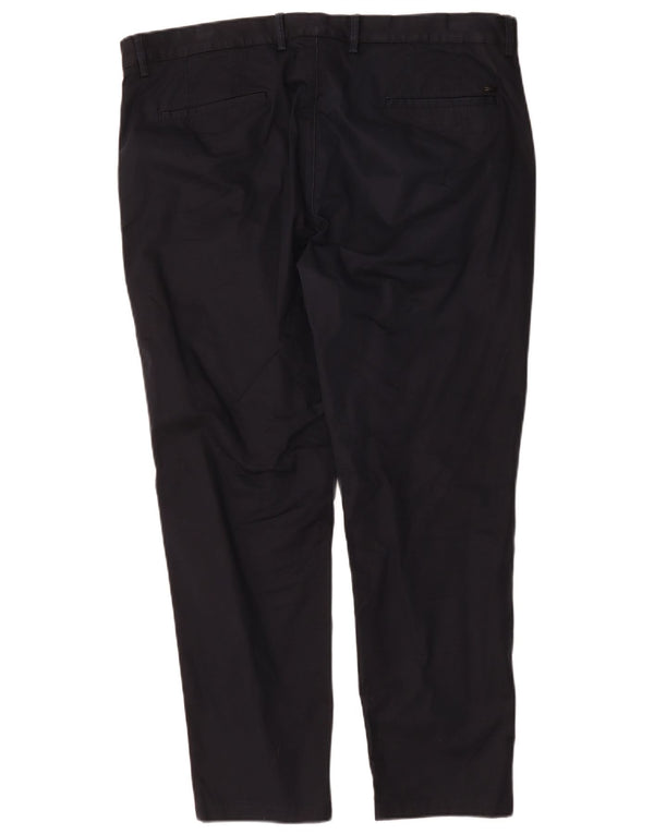 Calça Chino Masculina Cônica Massimo Dutti EU 48 XL W38 L28 Azul Marinho