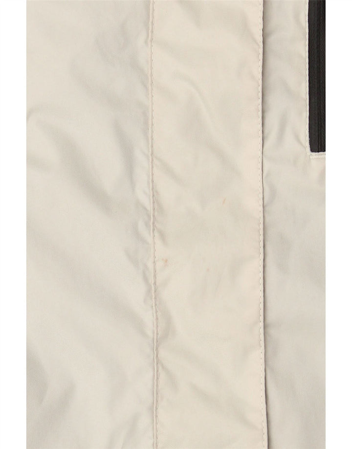 Jaqueta corta-vento feminina com capuz IGUANA EU 46 XL branco colorblock