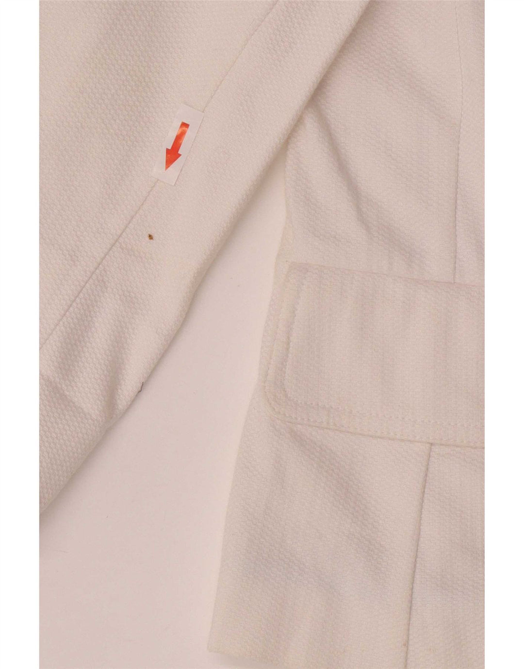 Jaqueta blazer feminina Marks & Spencer manga 3/4 e 2 botões Reino Unido 14 médio branco