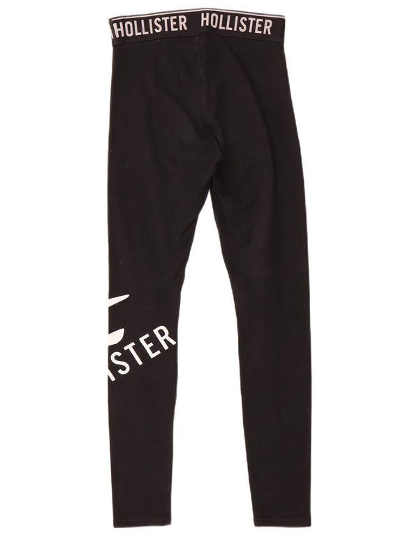 Leggings gráficas femininas Hollister UK 6 XS pretas