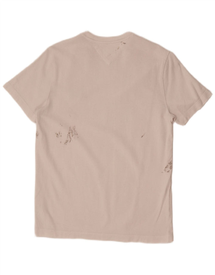 Tommy Hilfiger Camiseta masculina gráfica Top XS Branco
