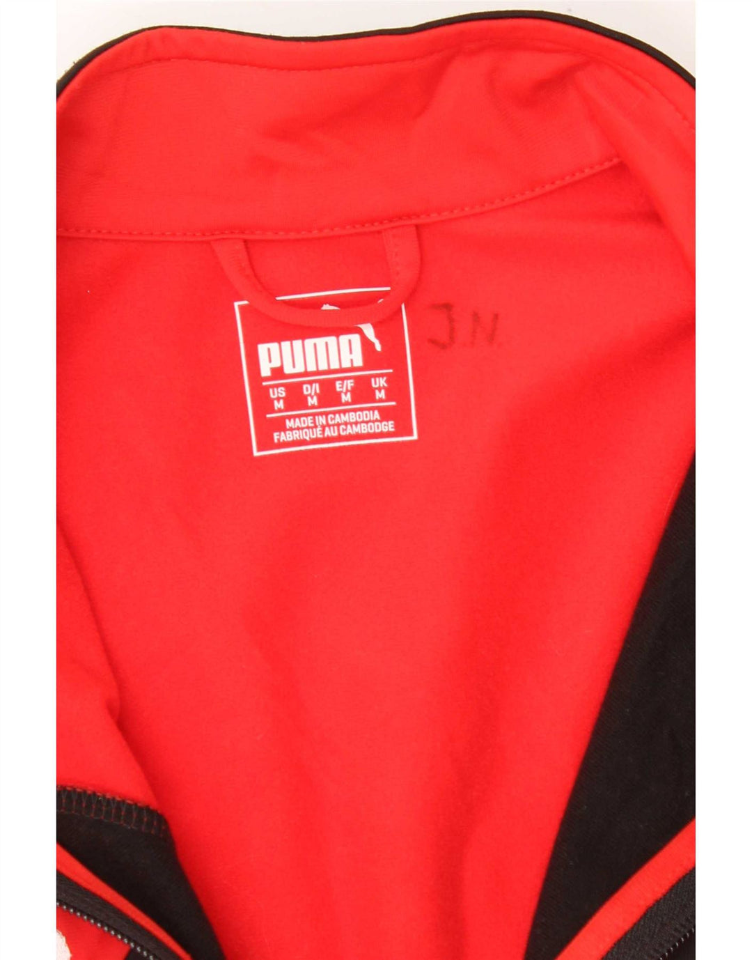 Jaqueta Puma Mens Deutshland Graphic Tracksuit Top Médio Vermelho Colourblock