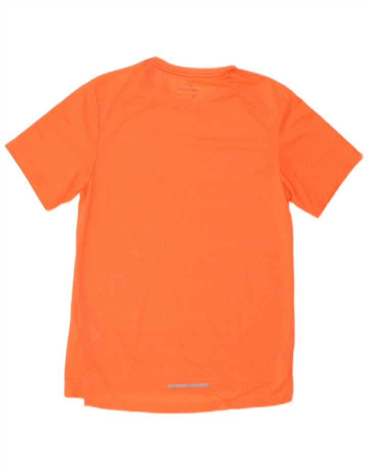 Nike Mens Dri Fit Camiseta Top Pequeno Laranja Poliéster