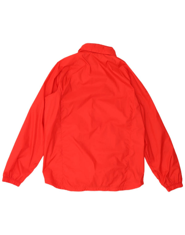 Jaqueta de chuva masculina Nike com capuz UK 40 grande nylon vermelho