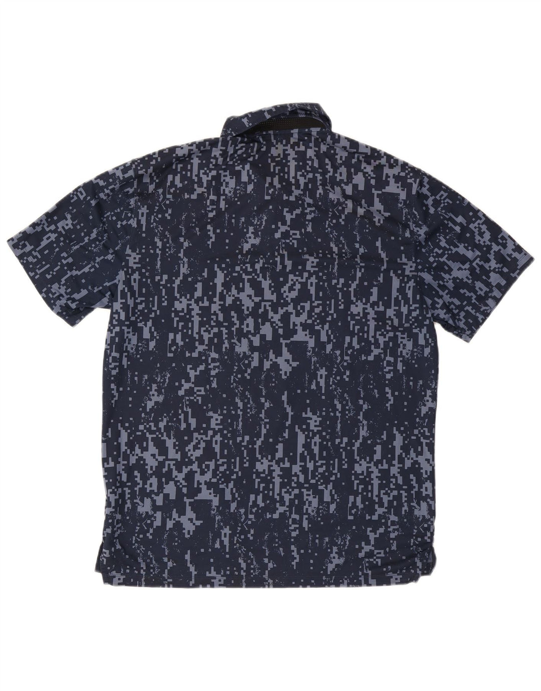 Camisa polo masculina Nike Standard Fit poliéster geométrico azul marinho médio