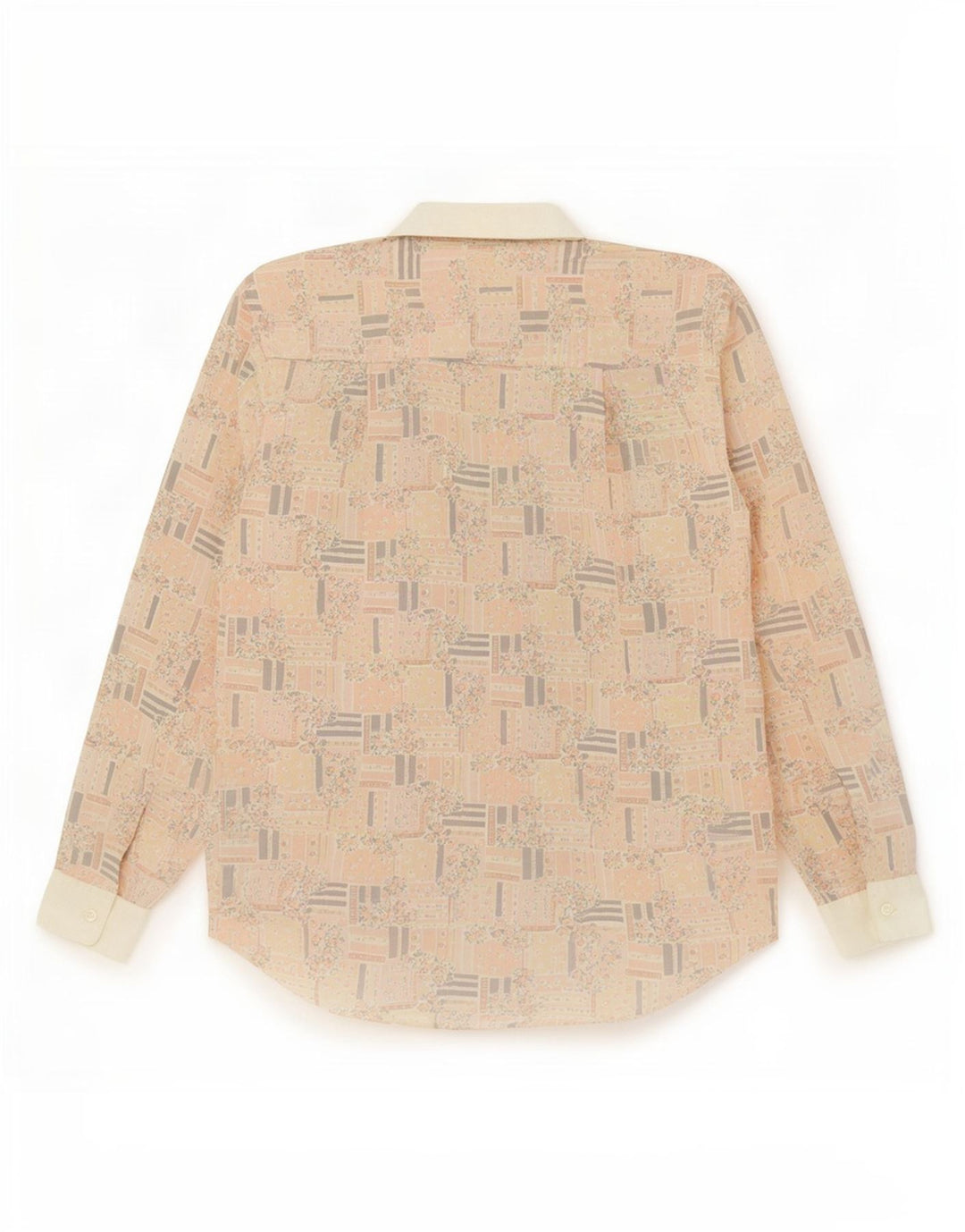 Camisa feminina HANAITI UK 14 média multicolorida patchwork poliéster