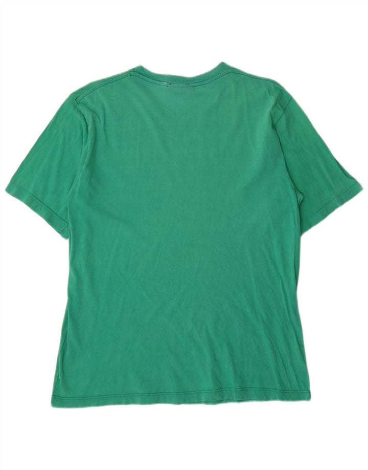 Camiseta gráfica masculina Kappa Top verde médio