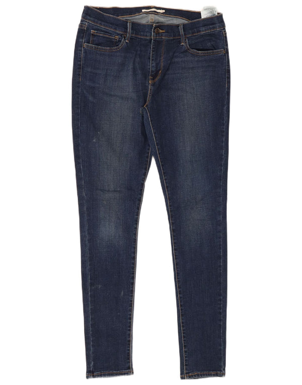 Calça jeans feminina LEVI'S 710 Super Skinny W32 L30 azul algodão