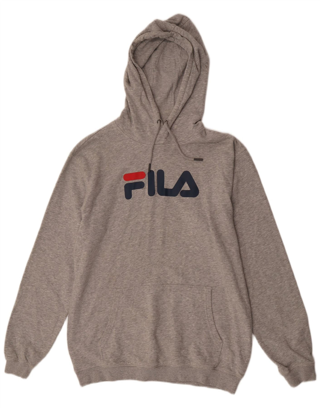 Fila Mens Graphic Hoodie Jumper XL Cinza Algodão