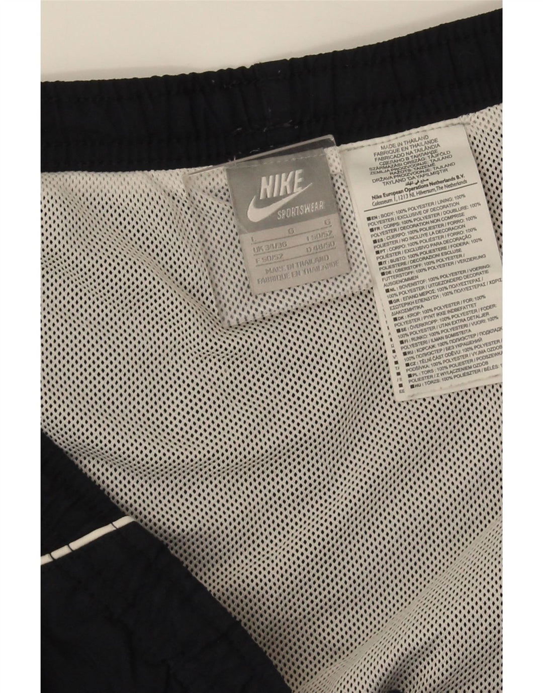 Calções de banho Nike masculinos grandes poliéster azul marinho