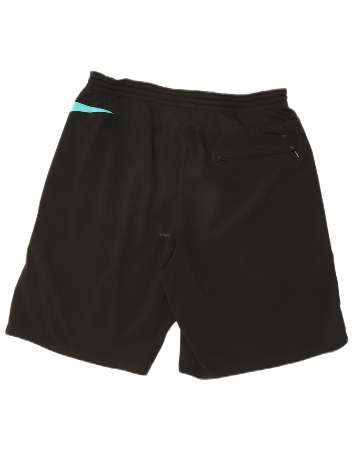 Shorts esportivos masculinos Nike grande poliéster colorblock preto