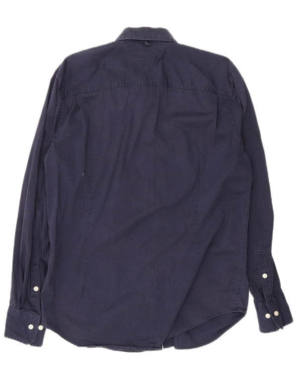 Camisa masculina Tommy Hilfiger XL azul marinho algodão