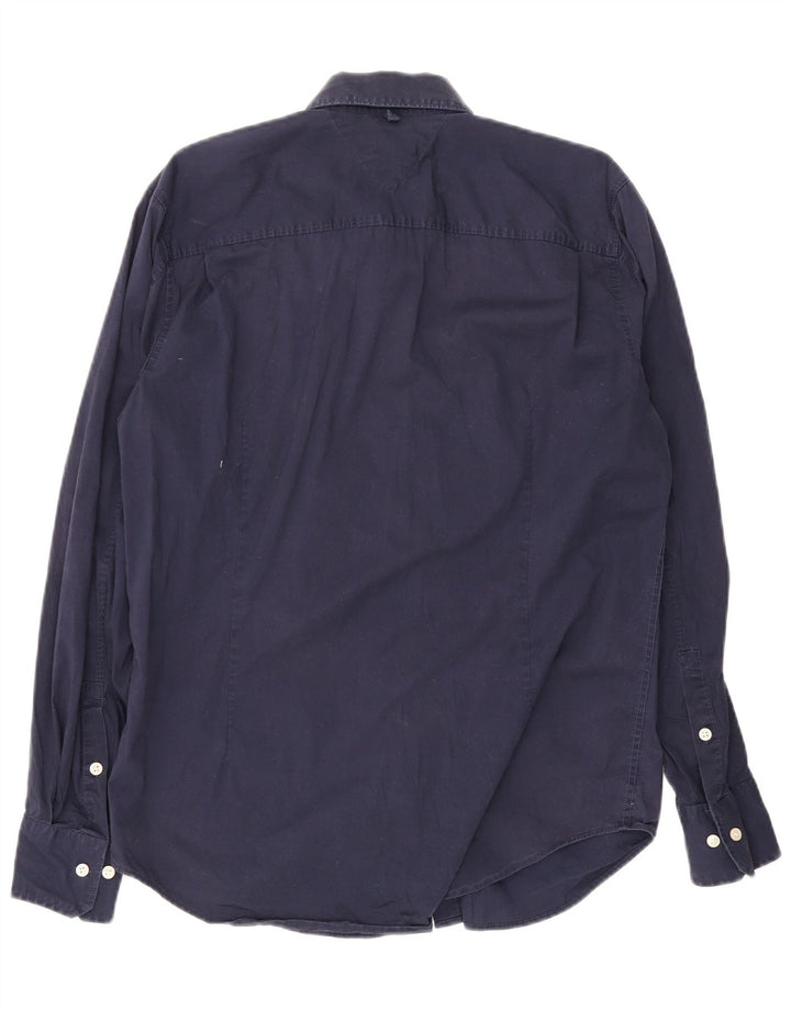 Camisa masculina Tommy Hilfiger XL azul marinho algodão
