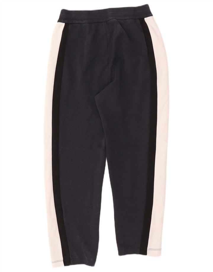 Calça de treino masculina ARMANI EXCHANGE XS azul marinho algodão colorblock