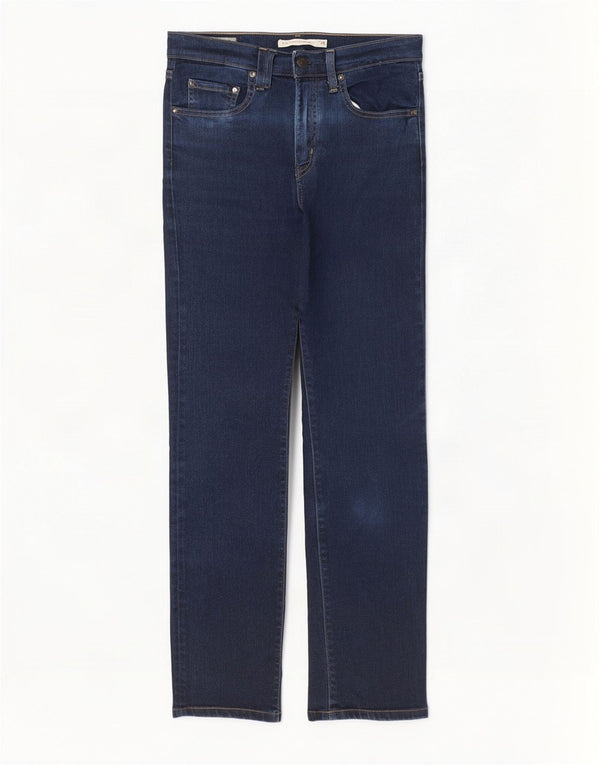 Calça jeans feminina Levi's 724 High Rise Straight W28 L32 azul marinho algodão