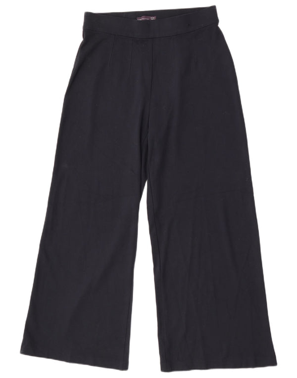 Calça casual feminina Marks & Spencer UK 10 pequena W27 L27 azul marinho