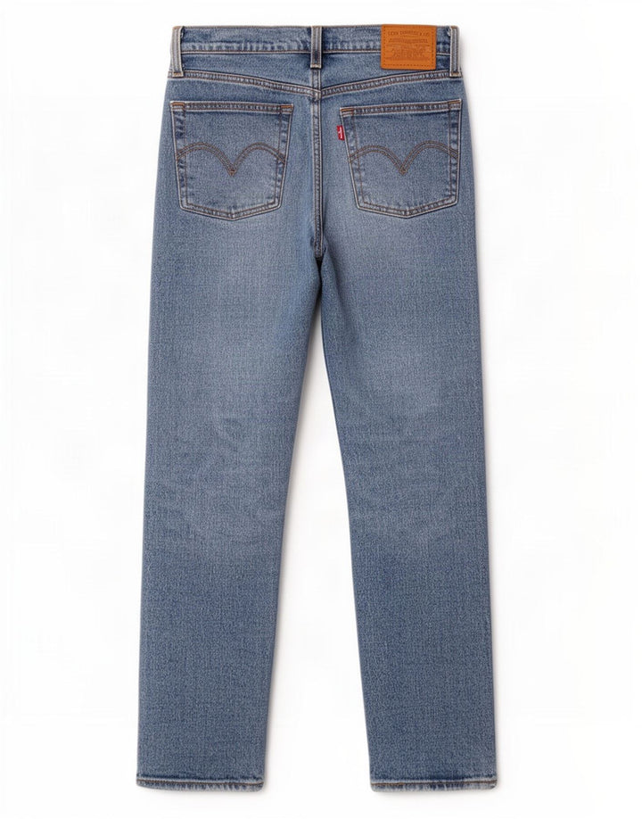 Calça jeans feminina Levi's Wedgie Straight W25 L27 azul algodão