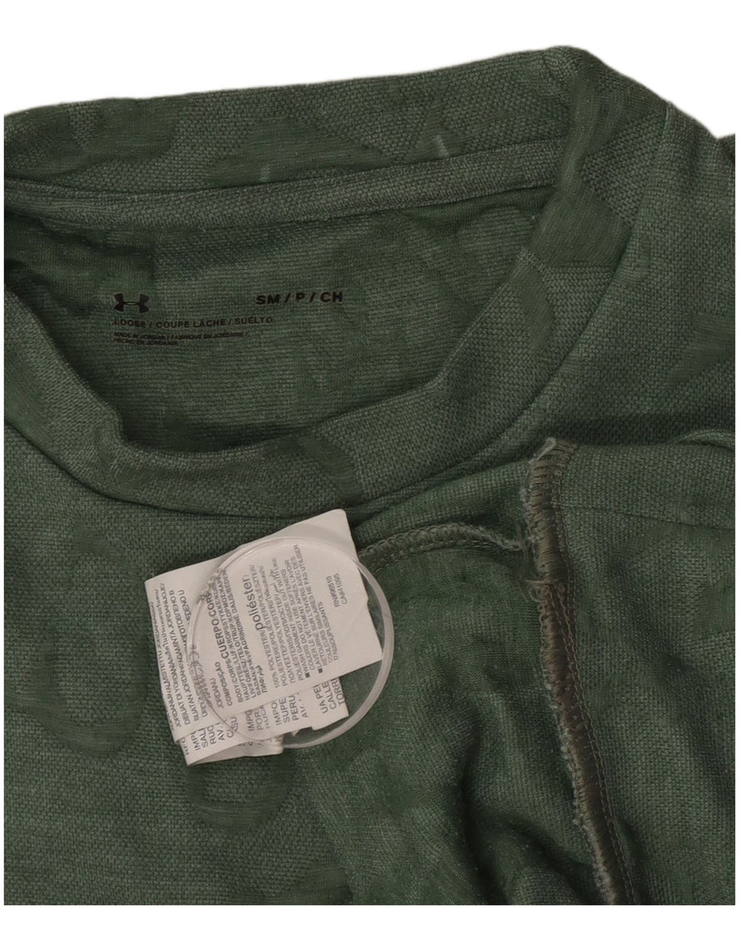 Under Armour Mens Graphic Loose Fit Moletom Jumper Pequeno Poliéster Verde