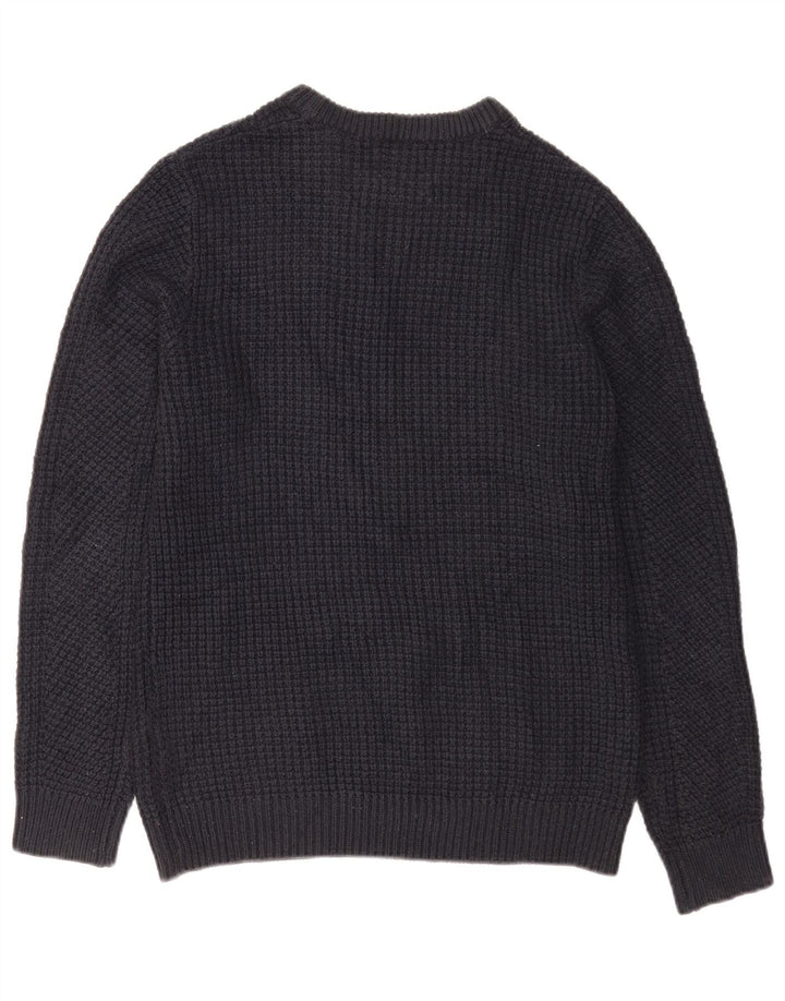 Suéter masculino Jack & Jones com gola redonda e acrílico azul marinho médio