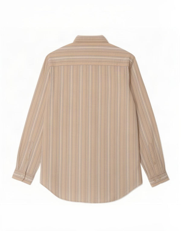 Camisa masculina Marlboro Classics grande polietileno listrado bege