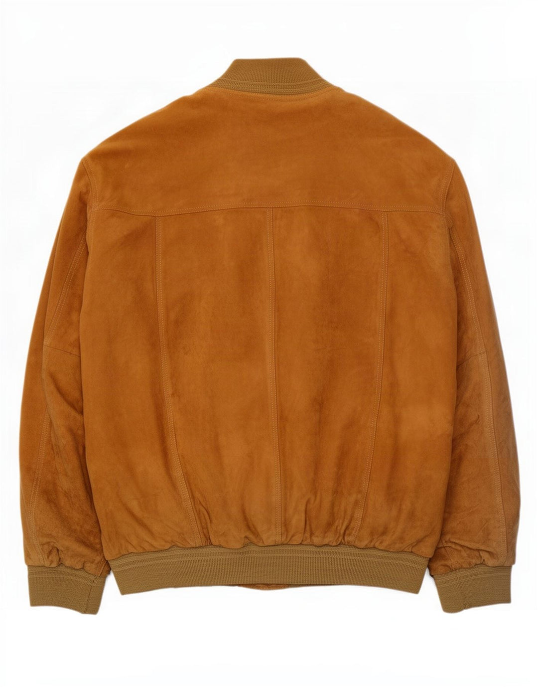 Jaqueta bomber de camurça masculina vintage IT 62 6XL couro marrom