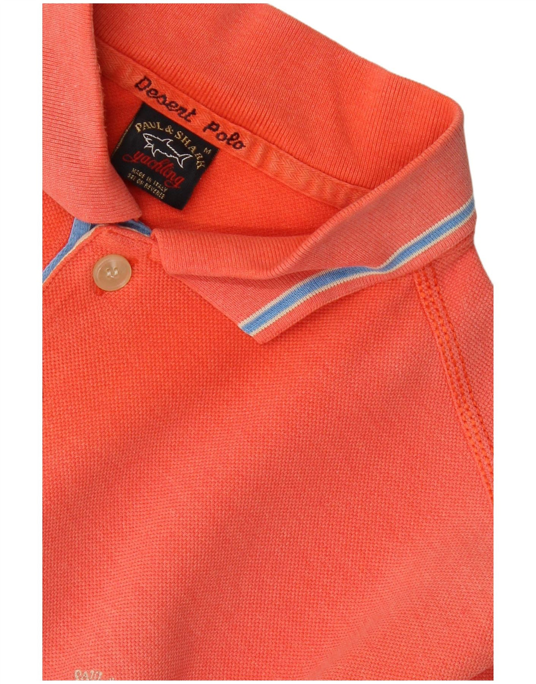 Camisa polo masculina PAUL & SHARK laranja médio