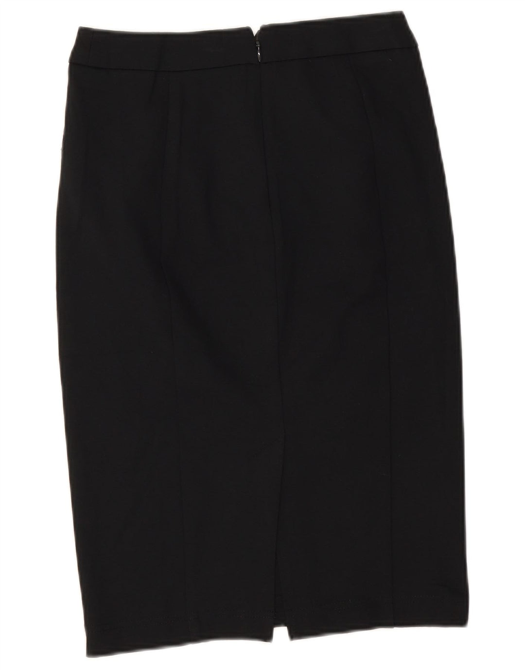 Saia lápis feminina Marks & Spencer UK 8 pequena W26 viscose preta