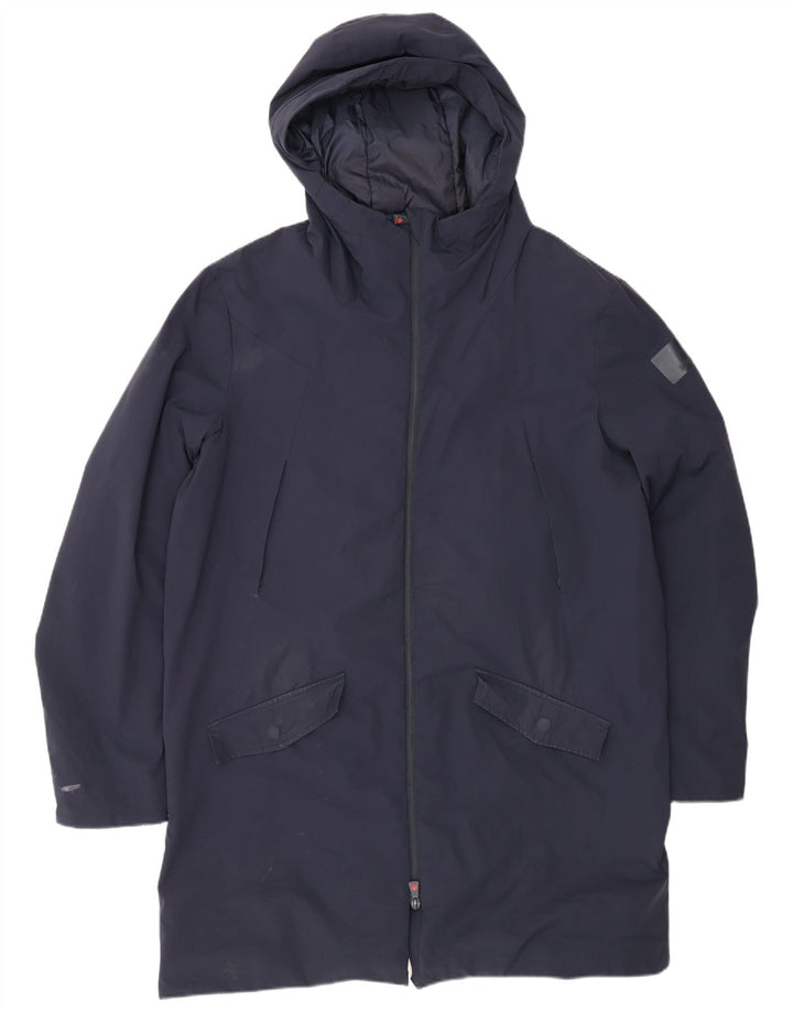 Jaqueta Parka masculina com capuz Museum IT 54 2XL azul marinho nylon