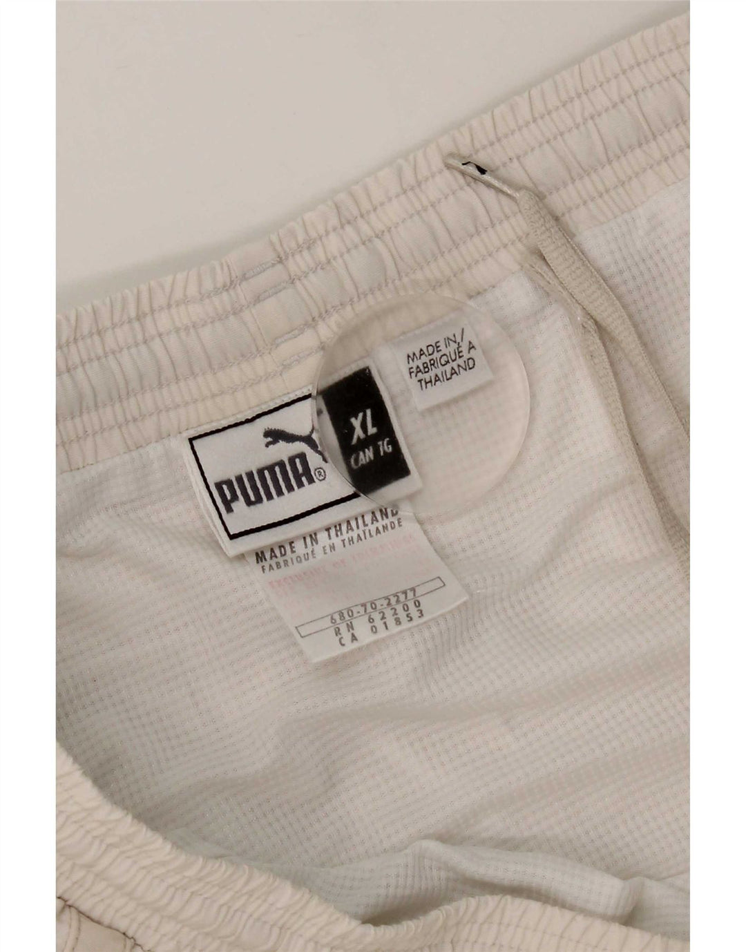 Shorts esportivos masculinos Puma XL branco nylon