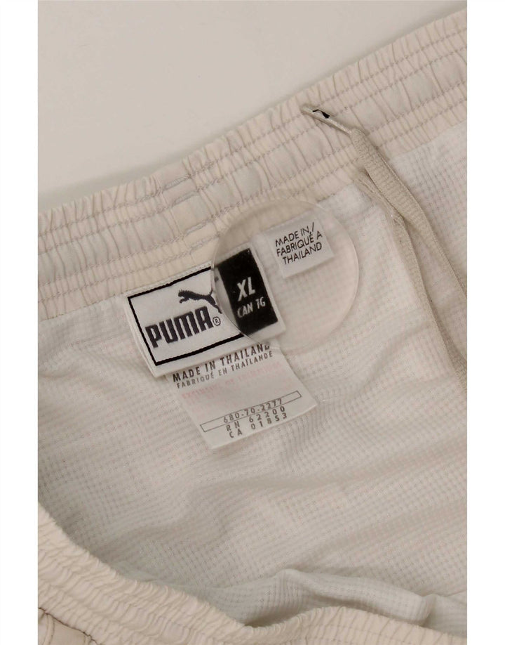 Shorts esportivos masculinos Puma XL branco nylon