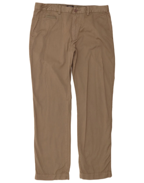 Calça Quiksilver masculina reta Chino W36 L32 algodão bege