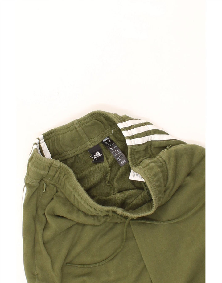 ADIDAS Womens Tracksuit Trousers UK 4 XS Green Cotton Vintage Adidas and Second-Hand Adidas from Messina Hembry 
