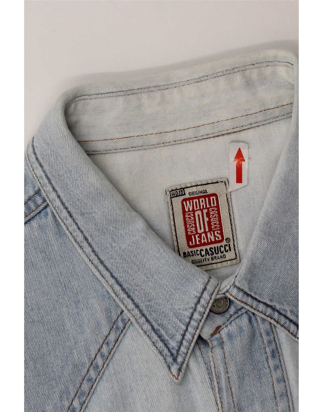 Camisa jeans masculina Casucci XL azul algodão