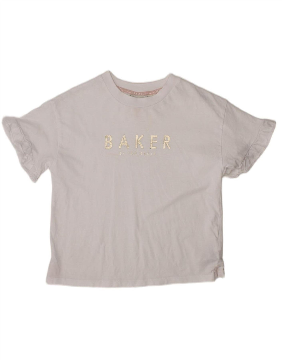 Camiseta gráfica feminina TED BAKER 7-8 anos algodão branco