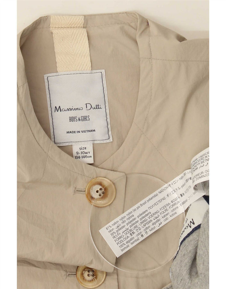 Trench Coat para menina Massimo Dutti 9-10 anos cinza nylon