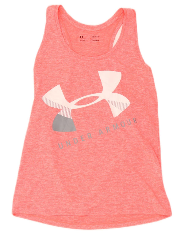 Colete feminino Under Armour Heat Gear Graphic UK 12 médio rosa manchado