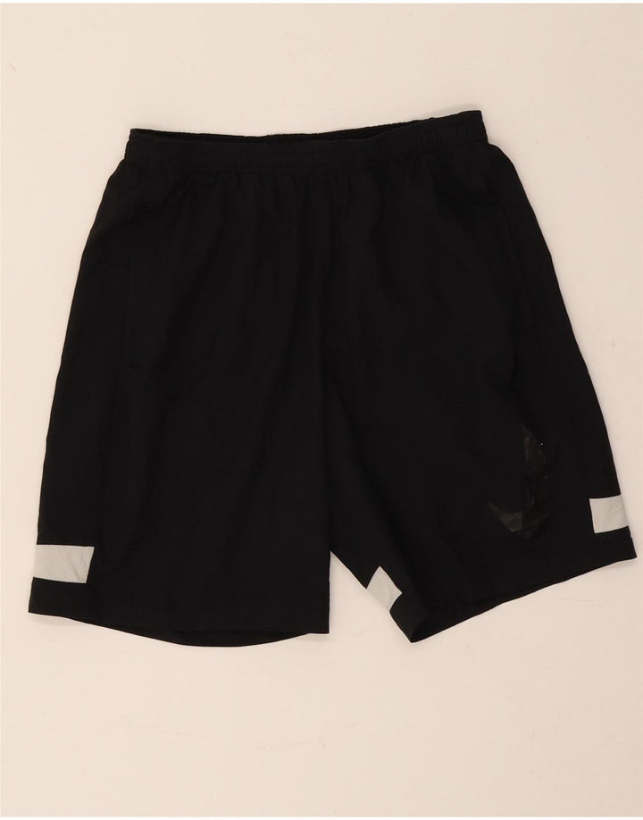Shorts esportivos gráficos masculinos Nike Dri Fit médio preto colorblock poliéster