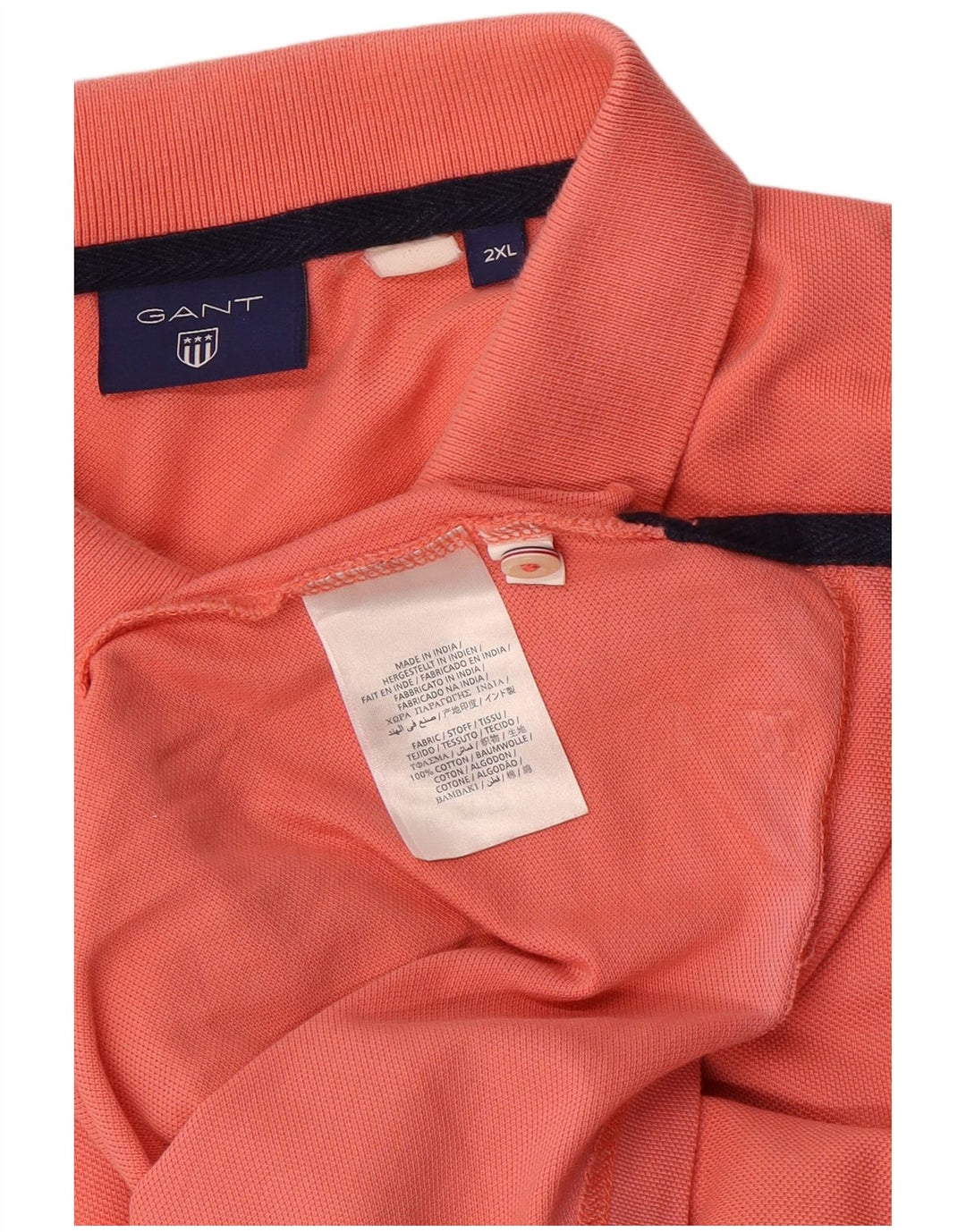 Camisa polo masculina Gant 2XL algodão laranja