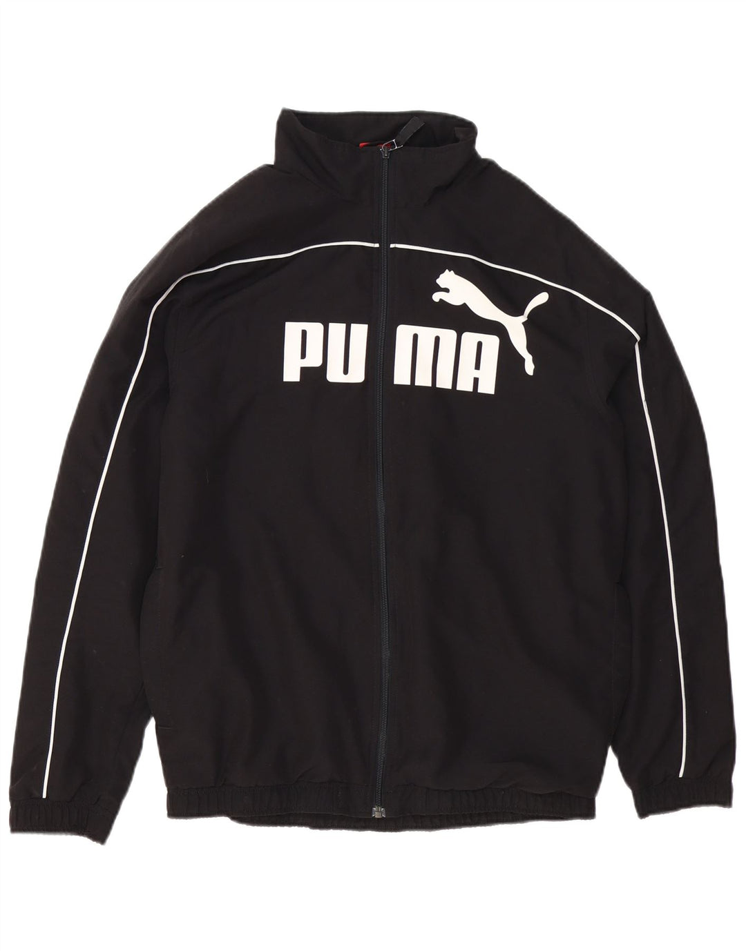 PUMA Masculino Graphic Tracksuit Top Jaqueta Pequena Preta