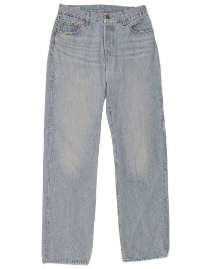 Calça jeans feminina Levi's 501 Straight W25 L32 azul algodão
