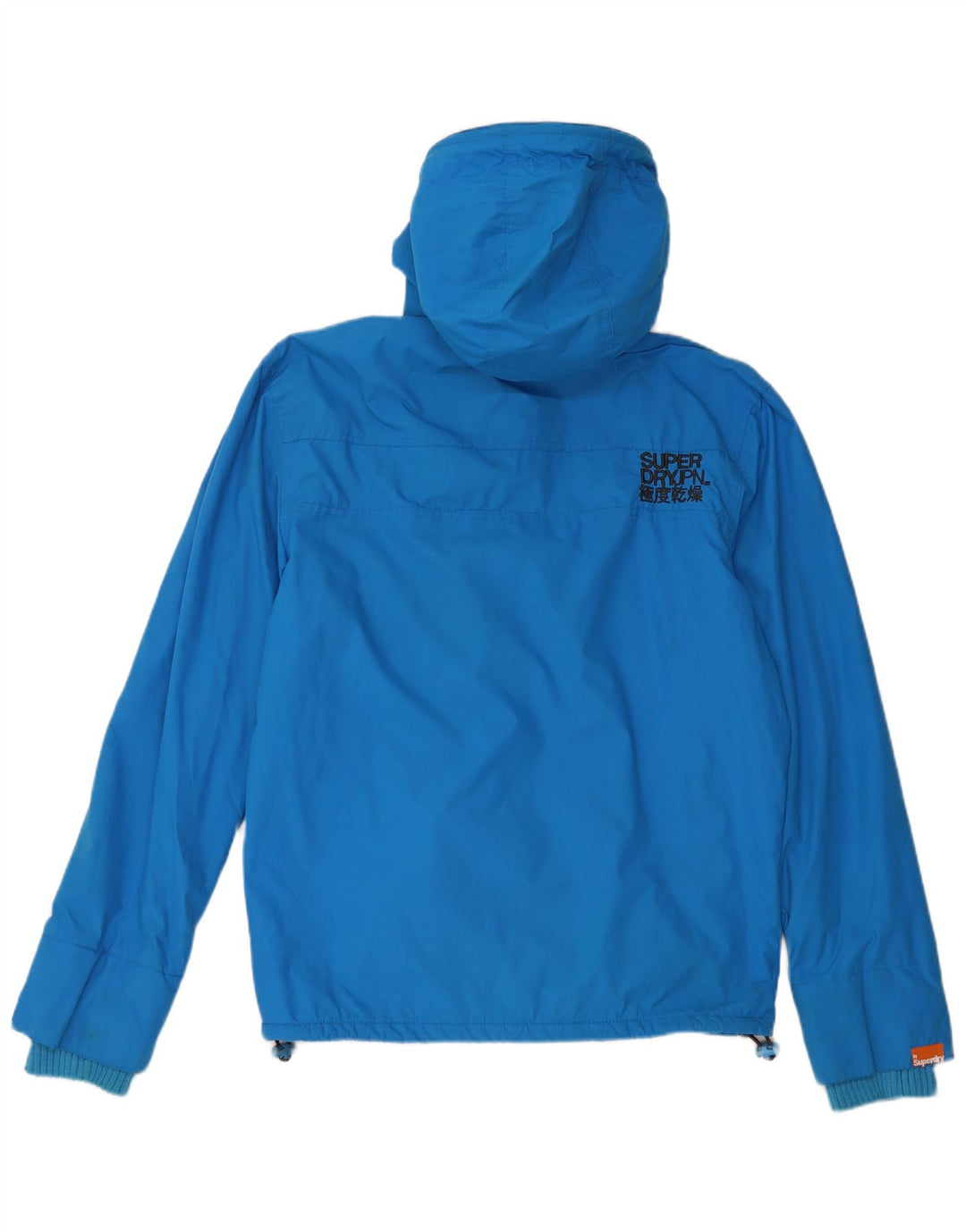 Jaqueta corta-vento masculina SUPERDRY The Windcheater com capuz Reino Unido 40 grande azul