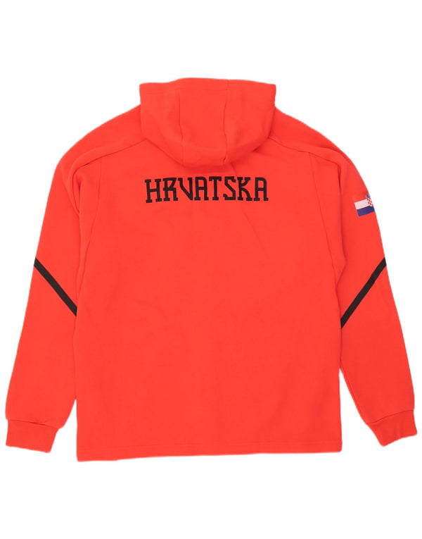 Suéter Adidas Masculino Graphic Zip com Capuz XL Vermelho Algodão