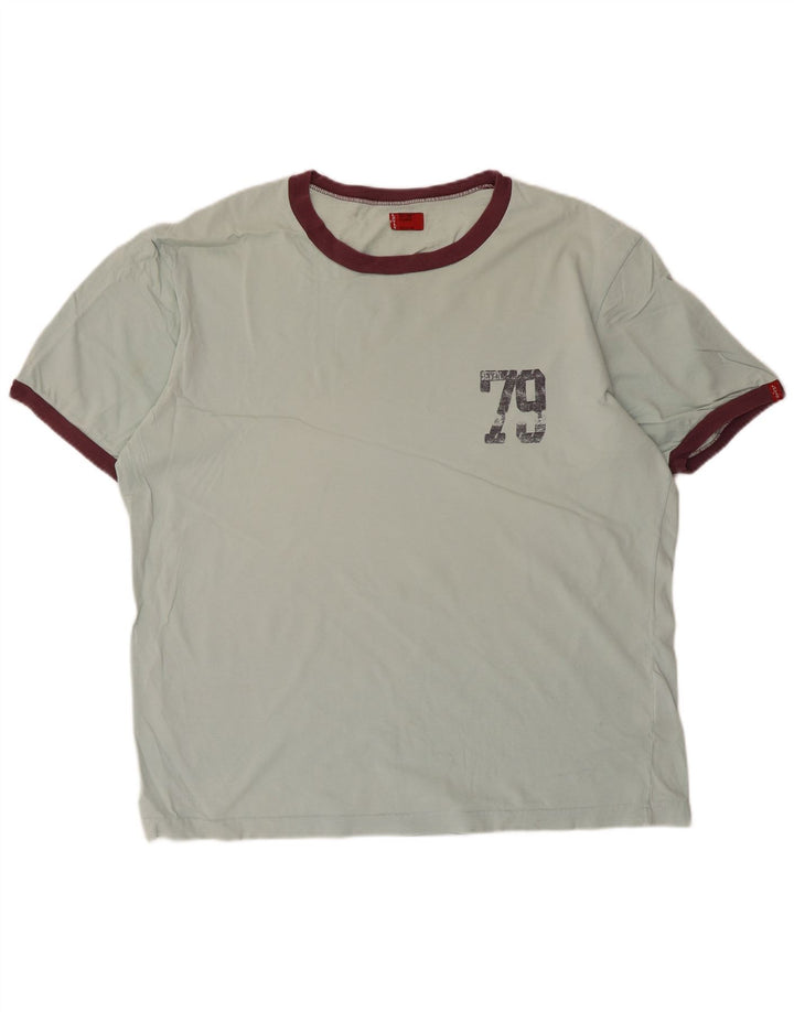 Camiseta gráfica masculina Levi's Top XL algodão azul