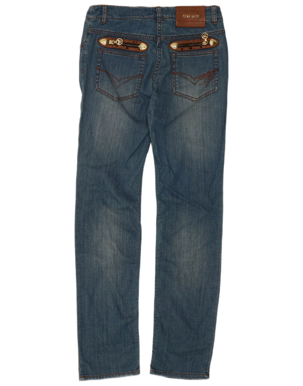 Piero Guidi Jeans Slim Feminino W28 L31 Azul Algodão